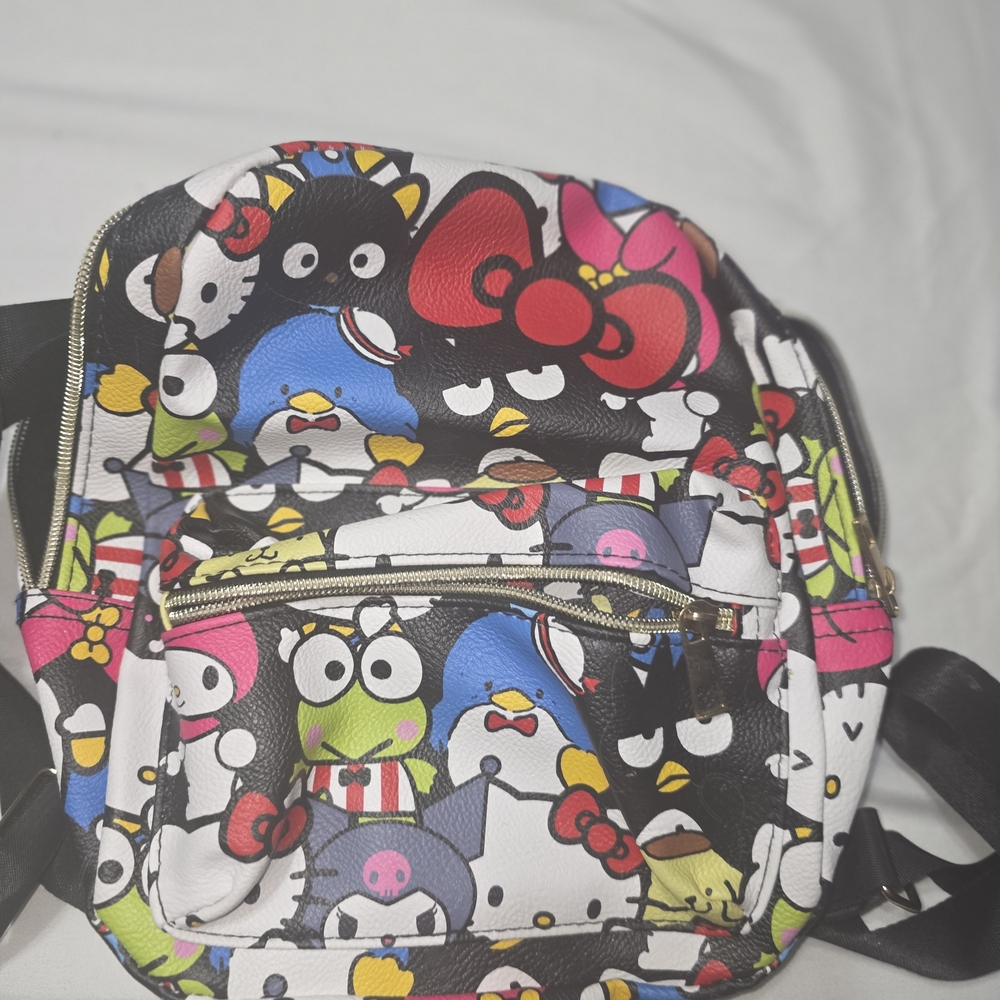 Hello Kitty Sanrio Multicolor Character Backpack